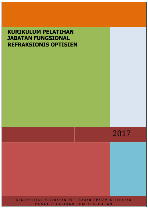 Cover Pelatihan Jabatan Fungsional Refraksionis Optisien / Badan Pengembangan dan Pemberdayaan Sumber Daya Manusia Kesehatan