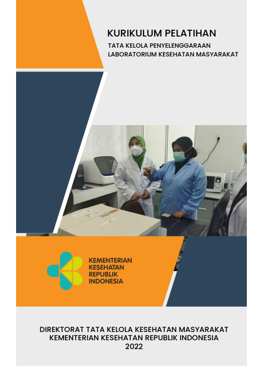 Cover Pelatihan Tata Kelola Penyelenggaraan Laboratorium Kesehatan Masyarakat / Direktorat Tata Kelola Kesehatan Masyarakat