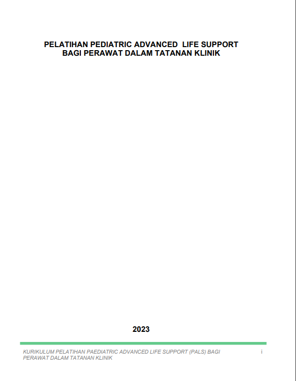 Cover Pelatihan Pediatric Advanced Life Support Bagi Perawat Dalam Tatanan Klinik / Kementerian Kesehatan Republik Indonesia
