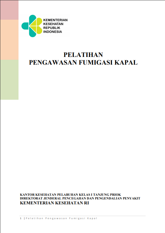 Cover Pelatihan Pengawasan Fumigasi Kapal / Direktorat Jenderal Pencegahan dan Pengendalian Penyakit