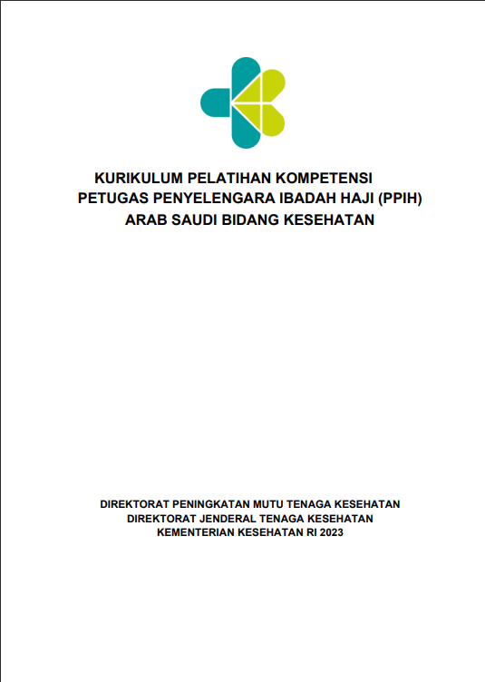 Cover Pelatihan Panitia Penyelenggaraan Ibadah Haji Bidang Kesehatan (PPIH) - Tim Kuratif Rehabilitatif - Tenaga Teknis Kefarmasian dan Apoteker / Direktorat Peningkatan Mutu Tenaga Kesehatan