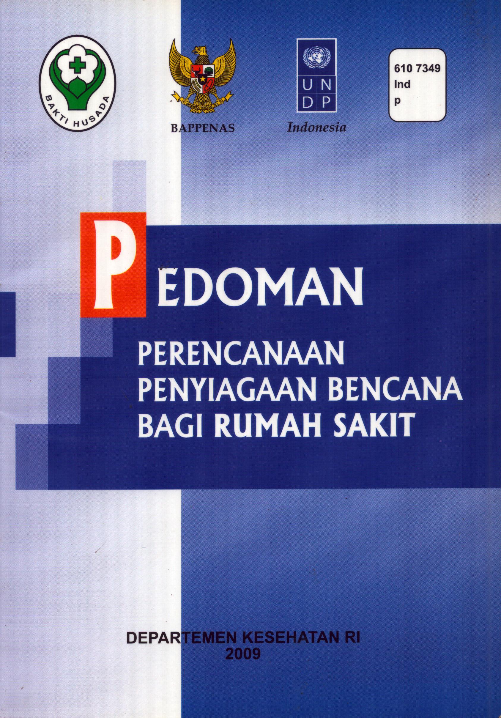 Cover Pedoman Perencanaan Penyiagaan Bencana bagi Rumah Sakit