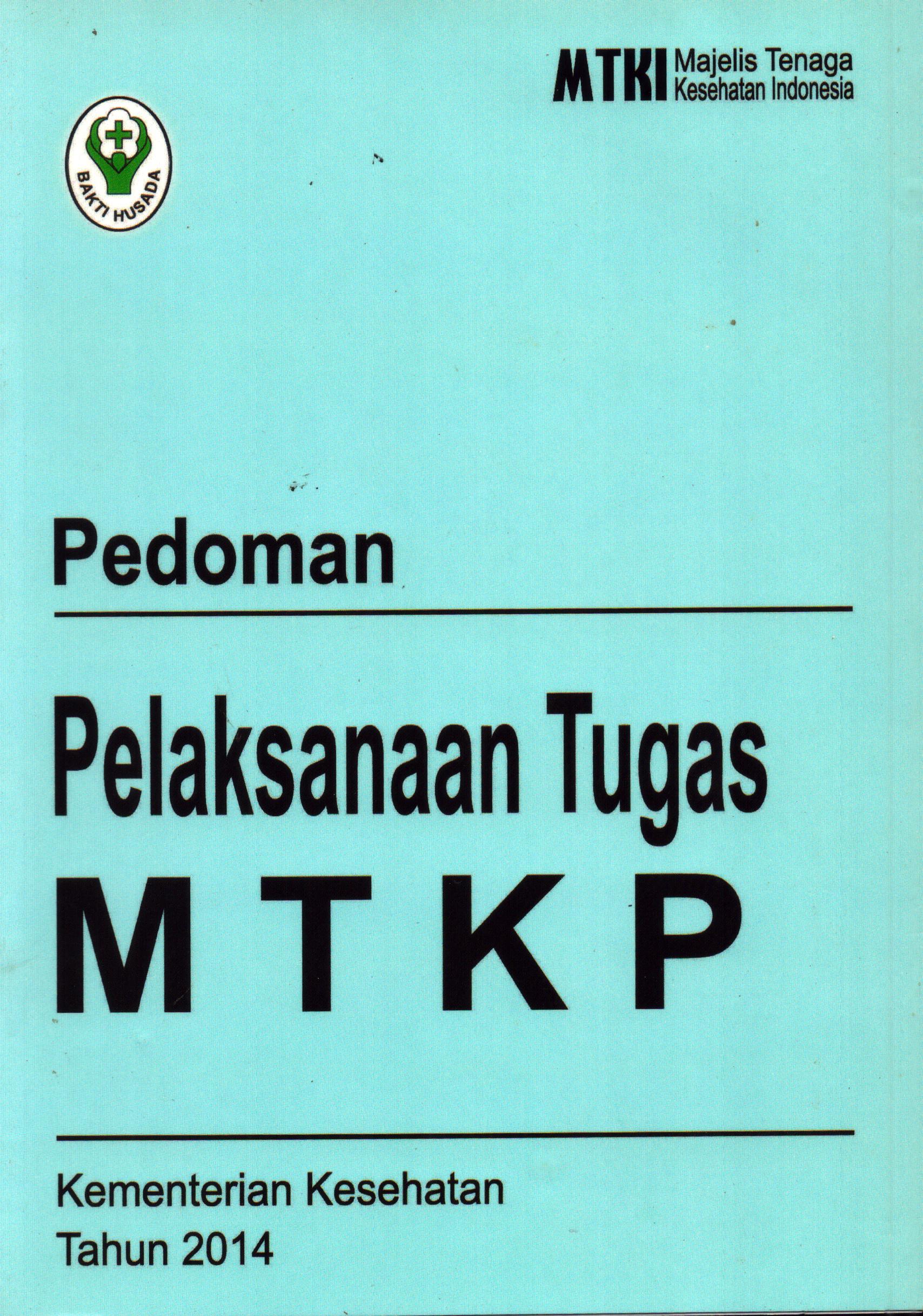 Cover Pedoman Pelaksanaan Tugas MTKP / Majelis Tenaga Kesehatan Indonesia