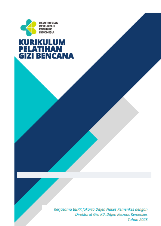 Cover Pelatihan Gizi Bencana / Kementerian Kesehatan Republik Indonesia
