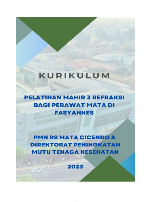 Cover Pelatihan Mahir 3 Refraksi Bagi Perawat Mata di Fasyankes / Direktorat Peningkatan Mutu Tenaga Kesehatan
