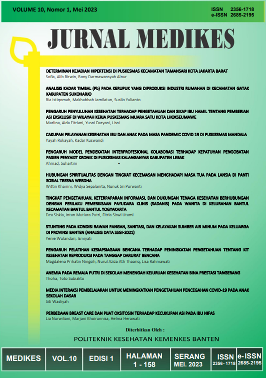 Cover Jurnal Medikes / Politeknik Kesehatan Kementerian Kesehatan Banten