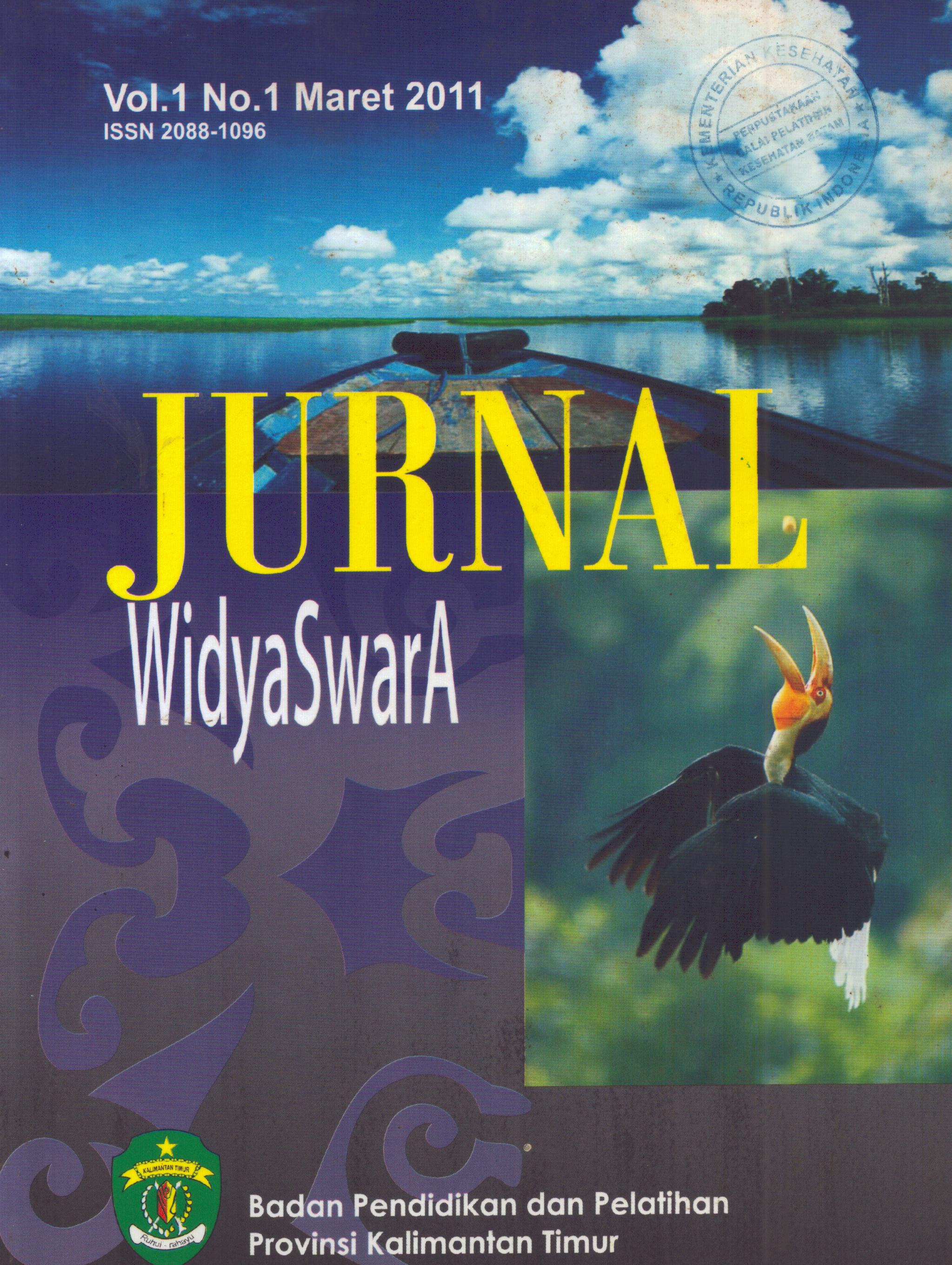 Cover Jurnal Widyaiswara / Badan Pendidikan dan Pelatihan Provinsi Kalimantan Timur