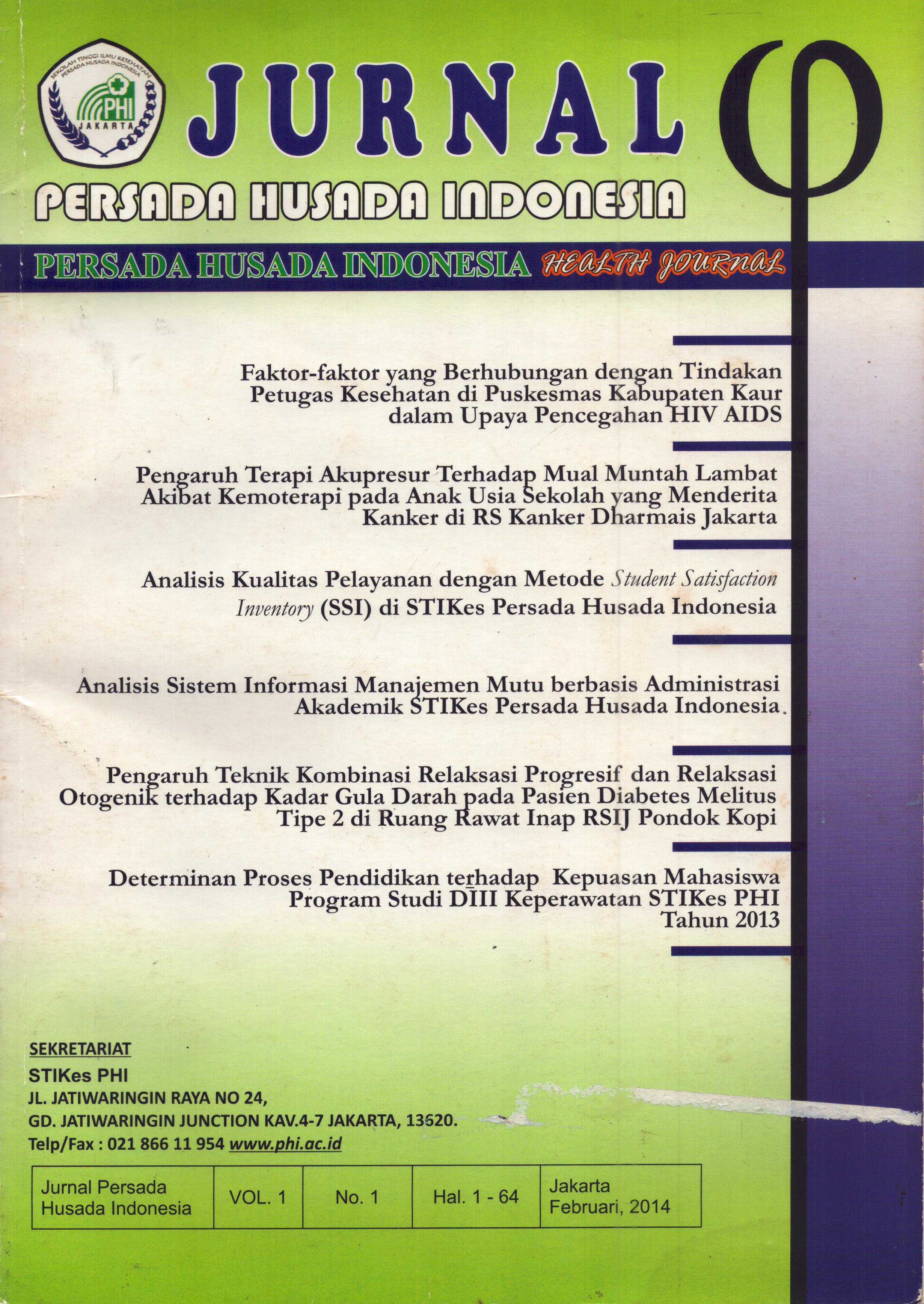 Cover Persada Husada Indonesia 1 / Dr. Qomariah Alwi, SKM., M.Med.Sc