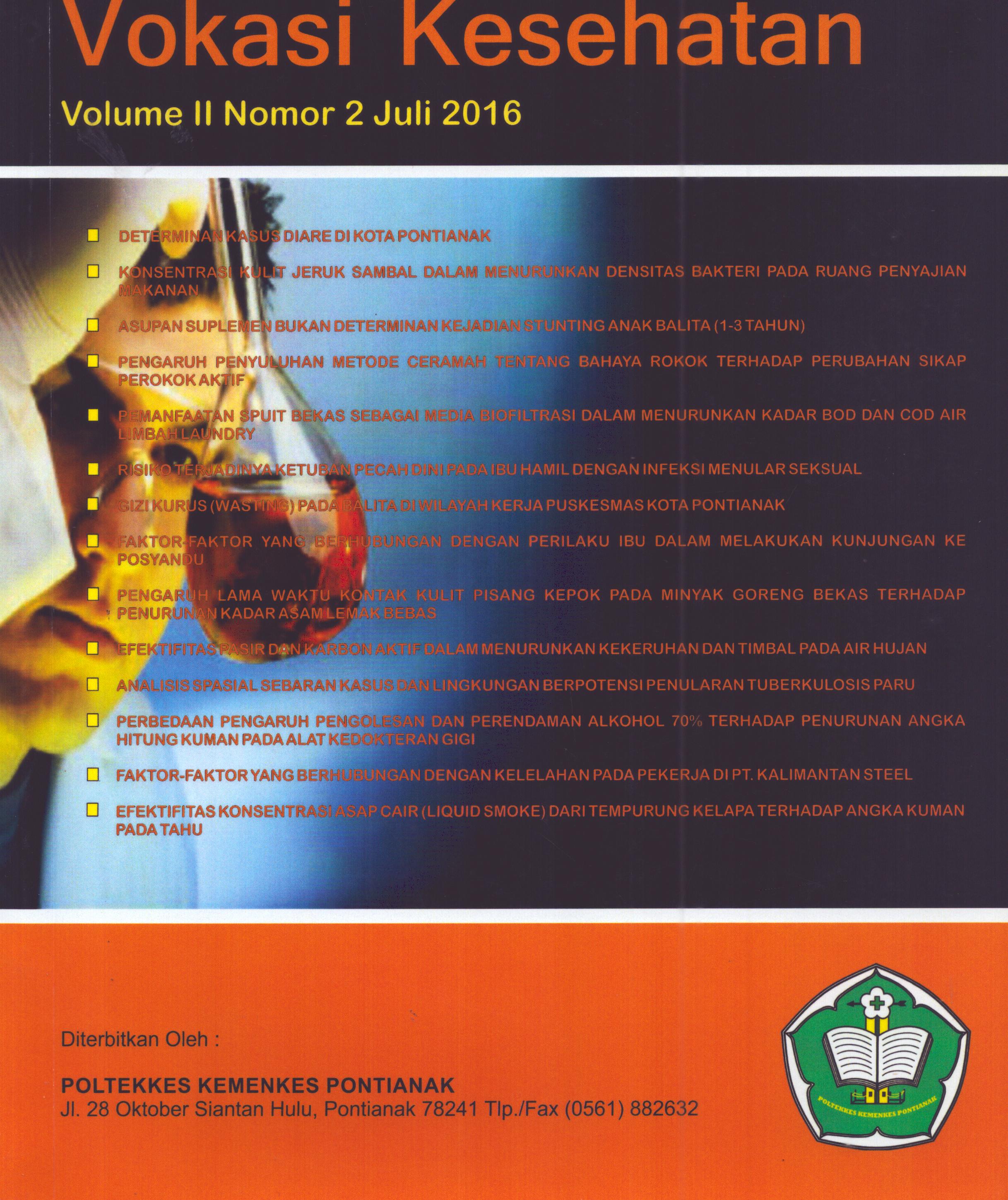 Cover Vokasi Kesehatan 2 2 / Direktur Politeknik Kesehatan Kementerian Kesehatan Pontianak