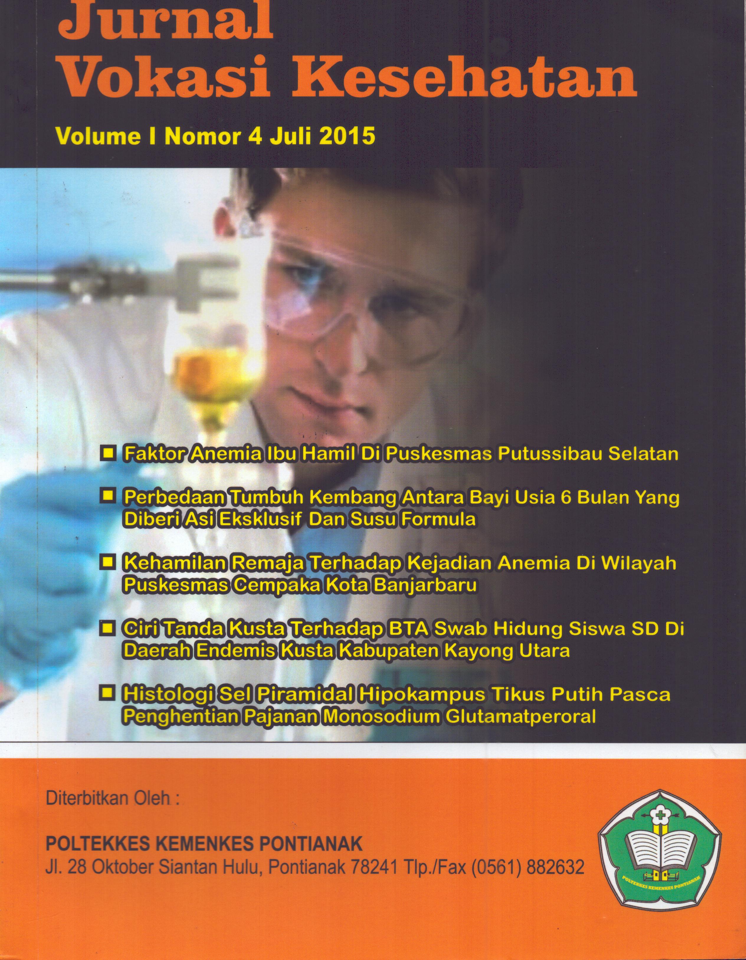 Cover Vokasi Kesehatan 1 4 / Politeknik Kesehatan Kementerian Kesehatan Pontianak