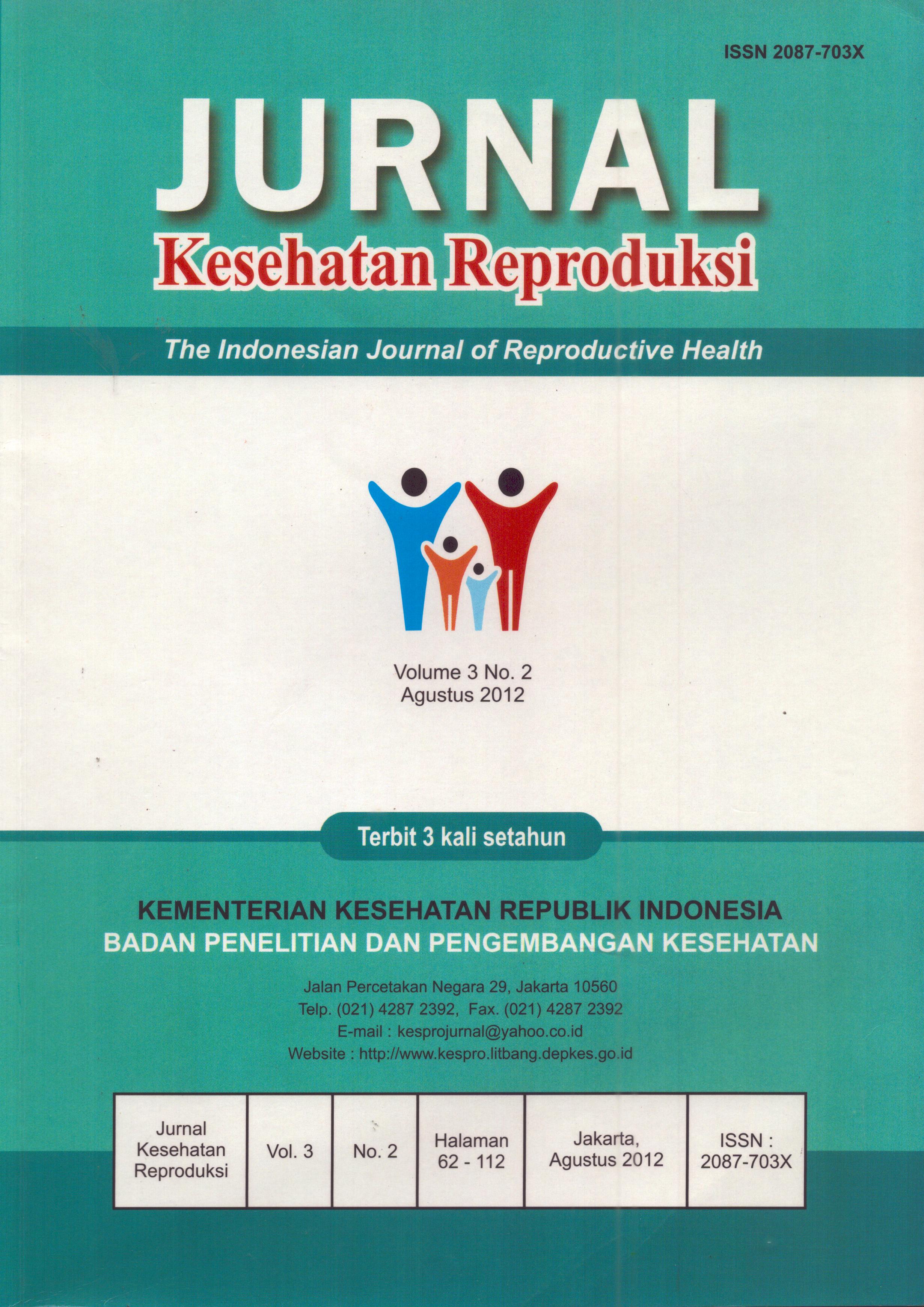 Cover Kesehatan Reproduksi / Pusat Teknologi Intervensi Kesehatan Masyarakat