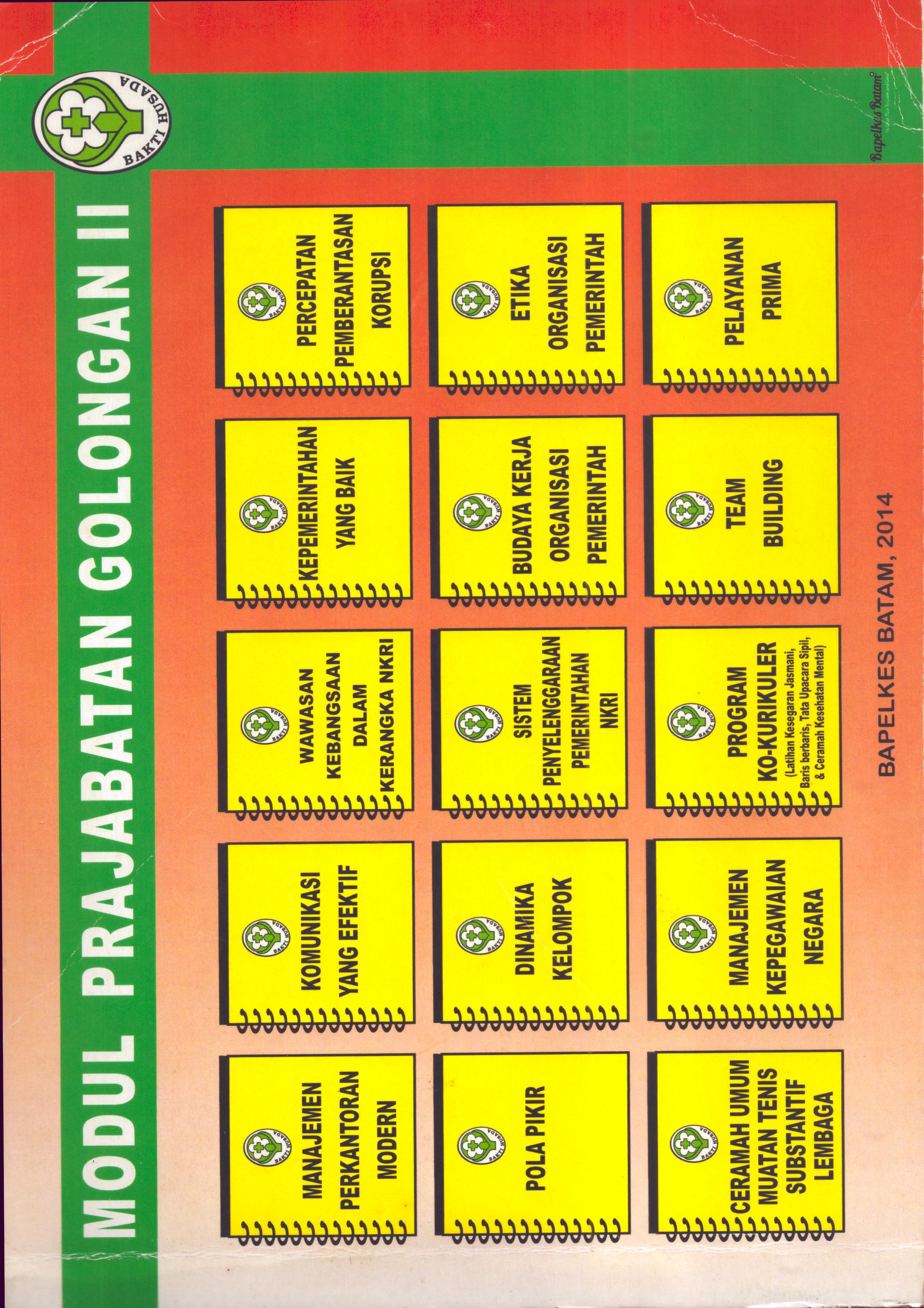 Cover Modul Prajabatan II Calon Pegawai Negeri Sipil Tahun 2014 / Lembaga Administrasi Negara - Republik Indonesia