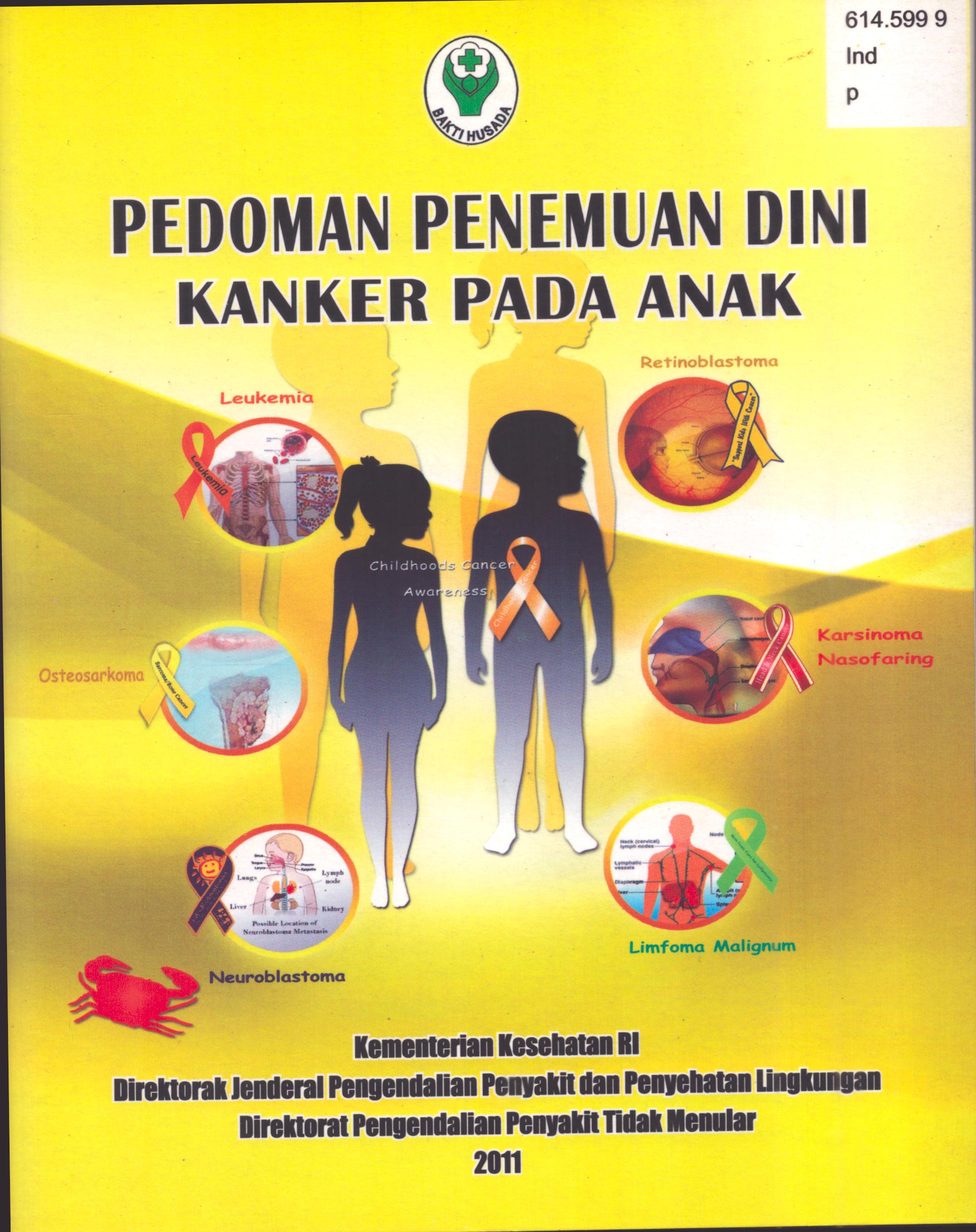 Cover Pedoman Penemuan Dini Kanker pada Anak / Kementerian Kesehatan