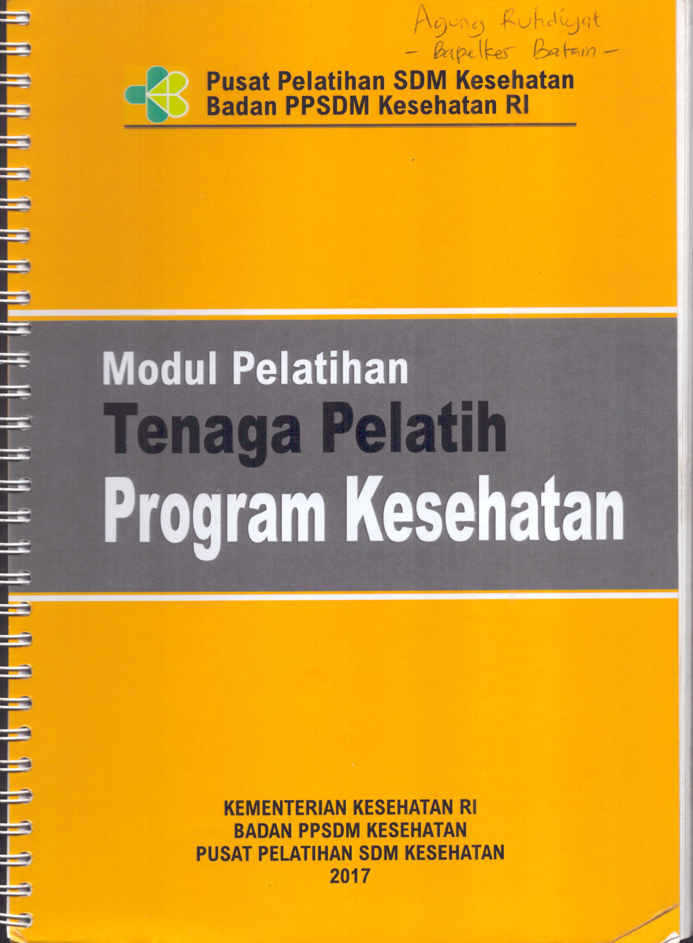Cover Tenaga Pelatih Program kesehatan / Kementerian Kesehatan