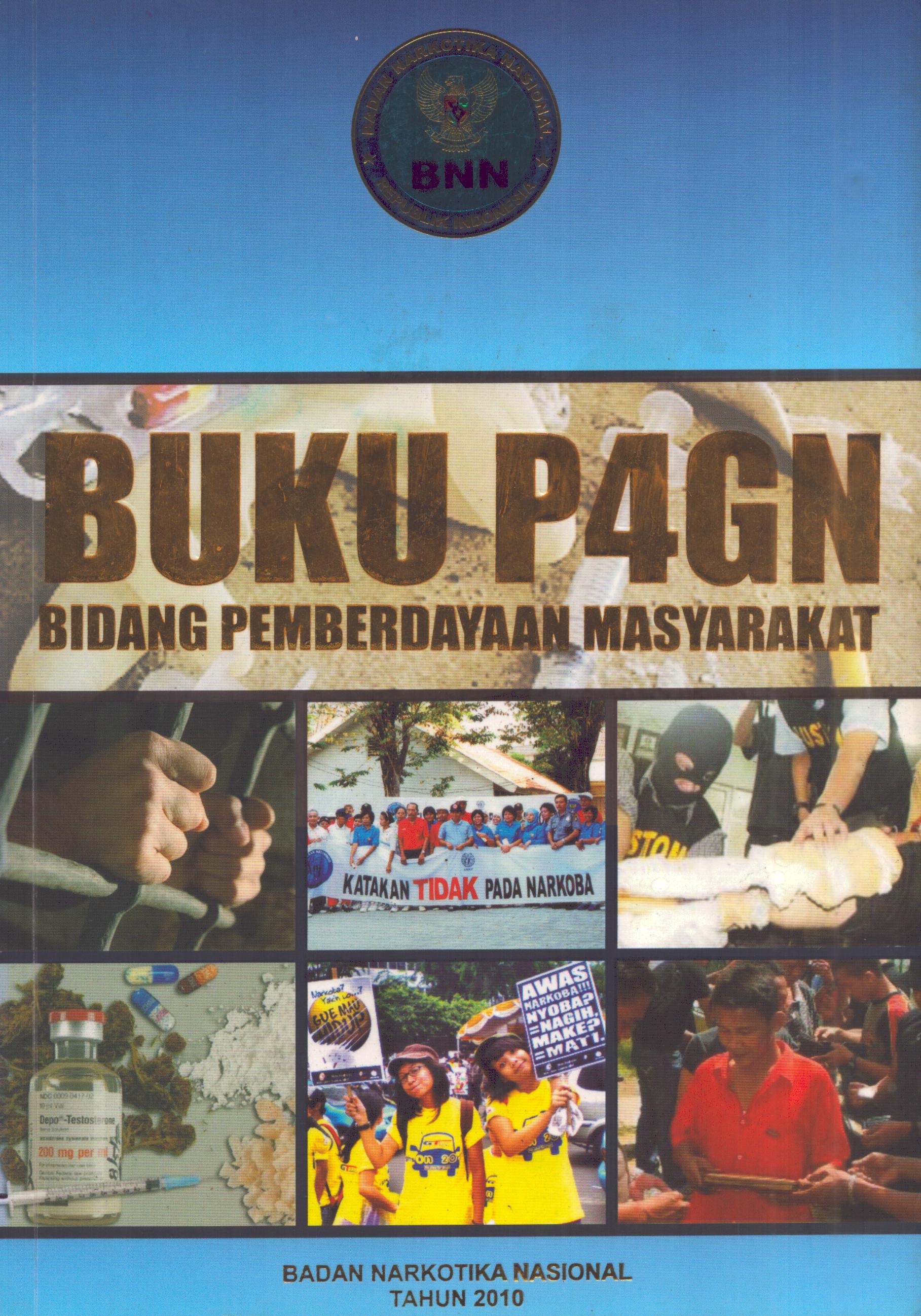 Cover Buku P4GN Bidang Pemberdayaan Masyarakat / Badan Narkotika Nasional