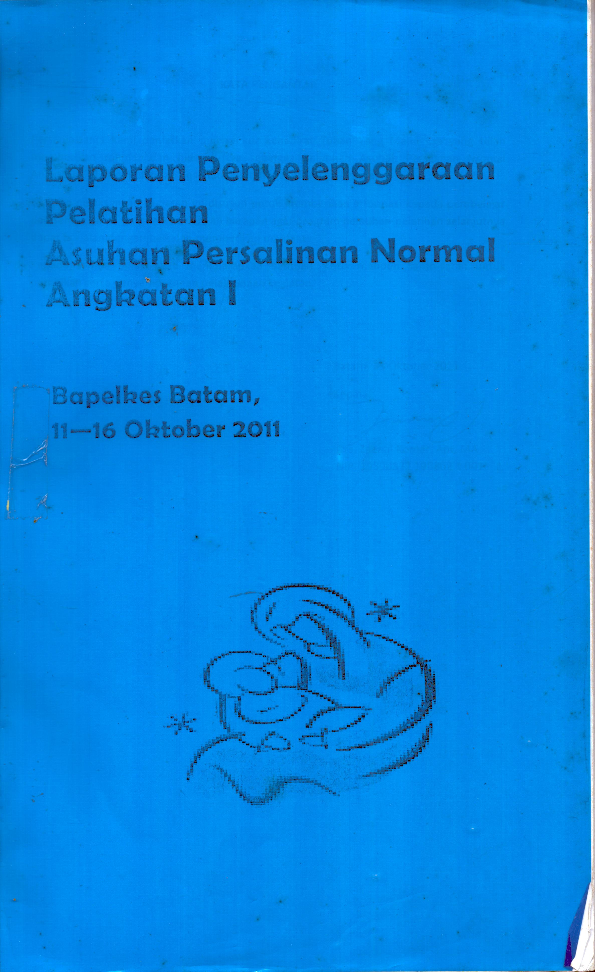 Cover Laporan Penyelenggaraan Pelatihan Asuhan Persalinan Normal :  Laporan Penyelenggaraan / Drs. Zaenal Komar, Apt, MA