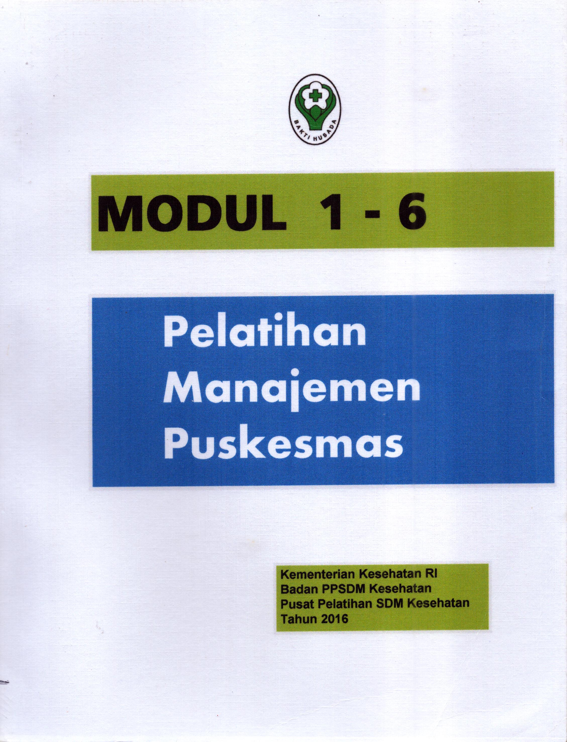 Cover Pelatihan Manajemen Puskesmas / Kementerian Kesehatan