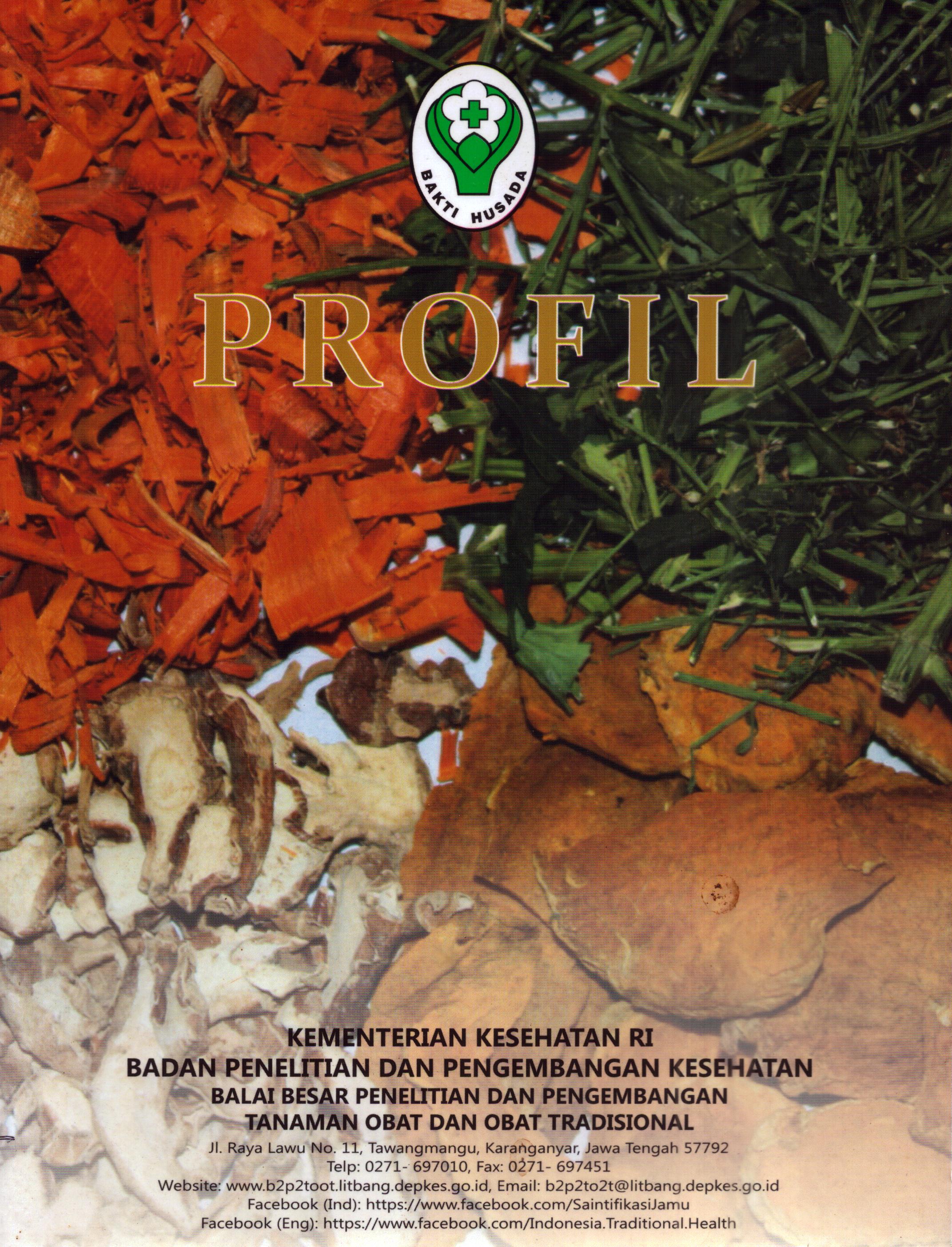 Cover Profil / Badan Penelitian dan Pengembangan Kesehatan