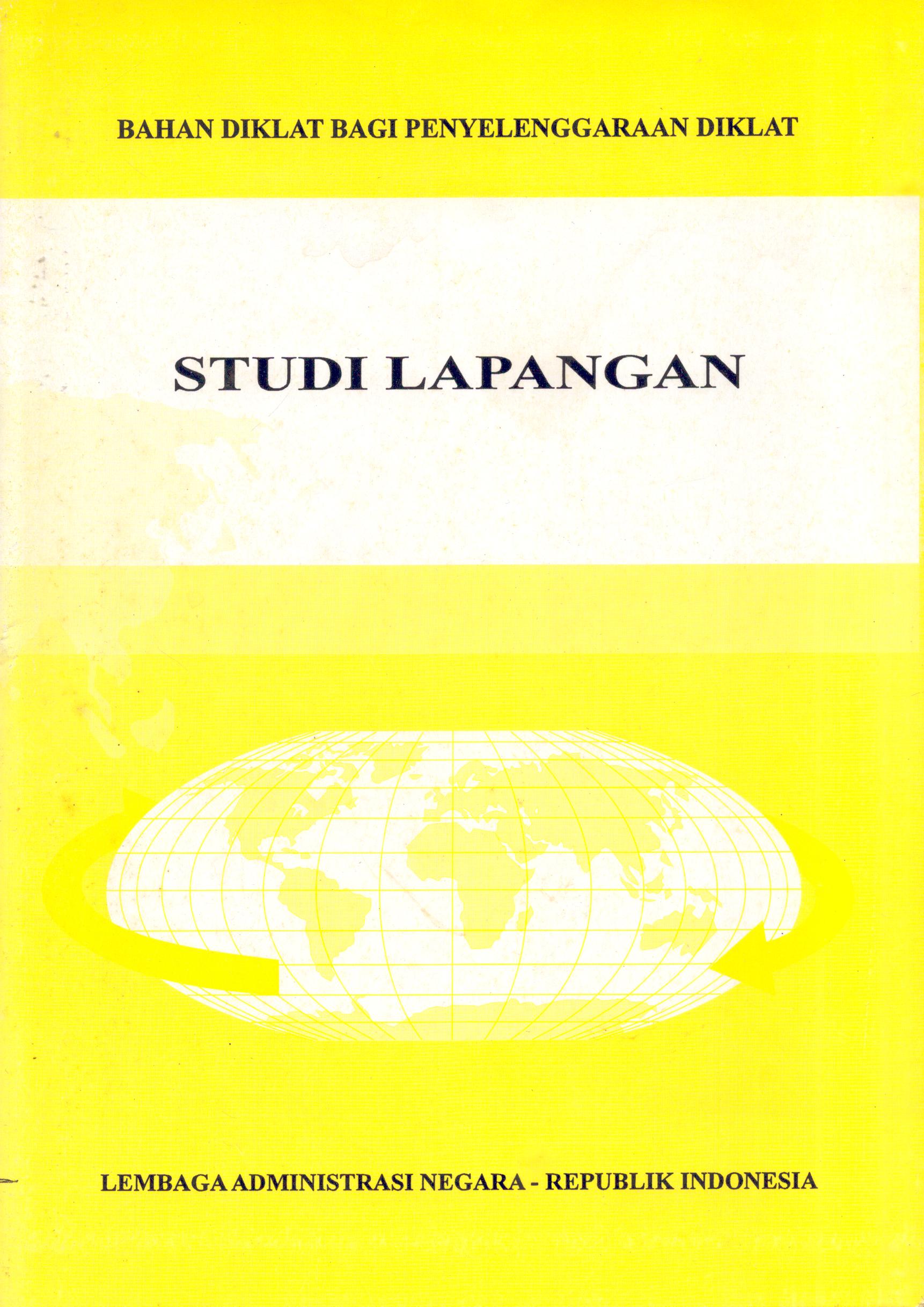 Cover Diklat bagi Penyelenggaraan Diklat-Studi Lapangan / Lembaga Administrasi Negara - Republik Indonesia