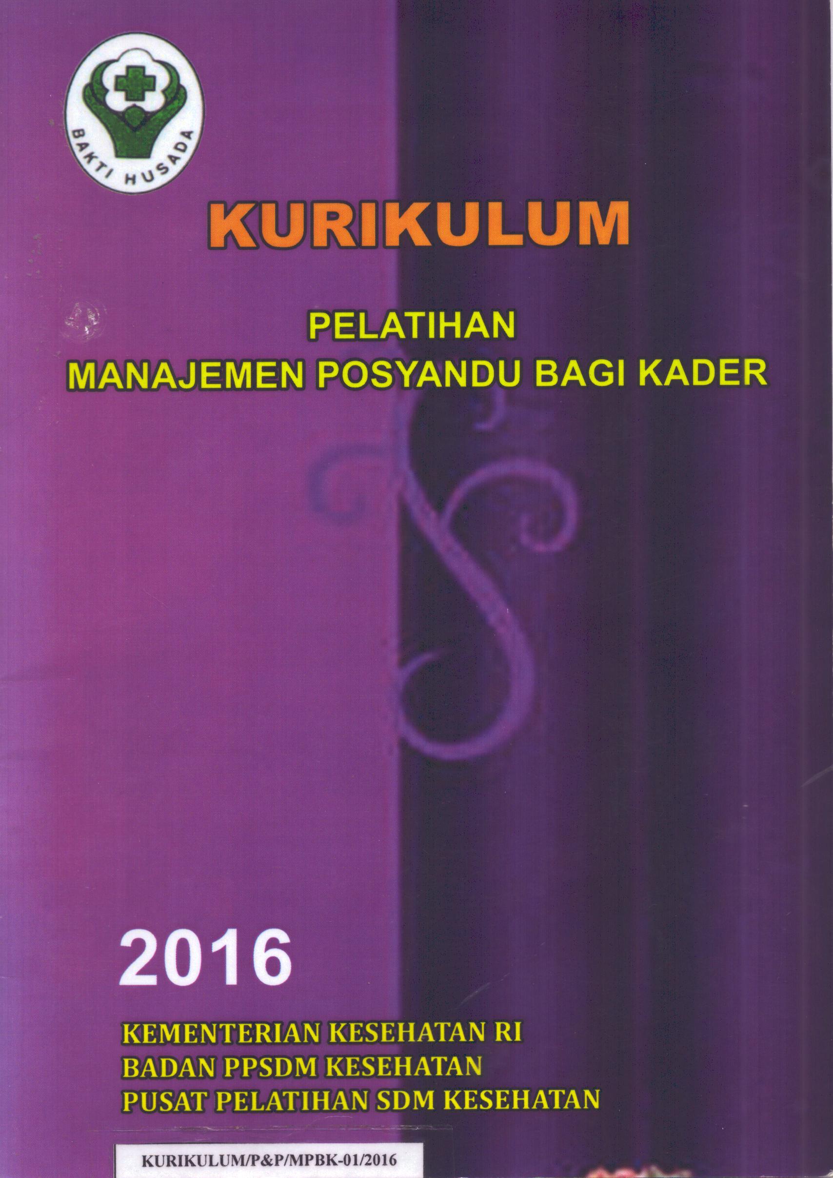 Cover Pelatihan Manajemen Posyandu bagi Kader / Pusat Pelatihan SDM Kesehatan