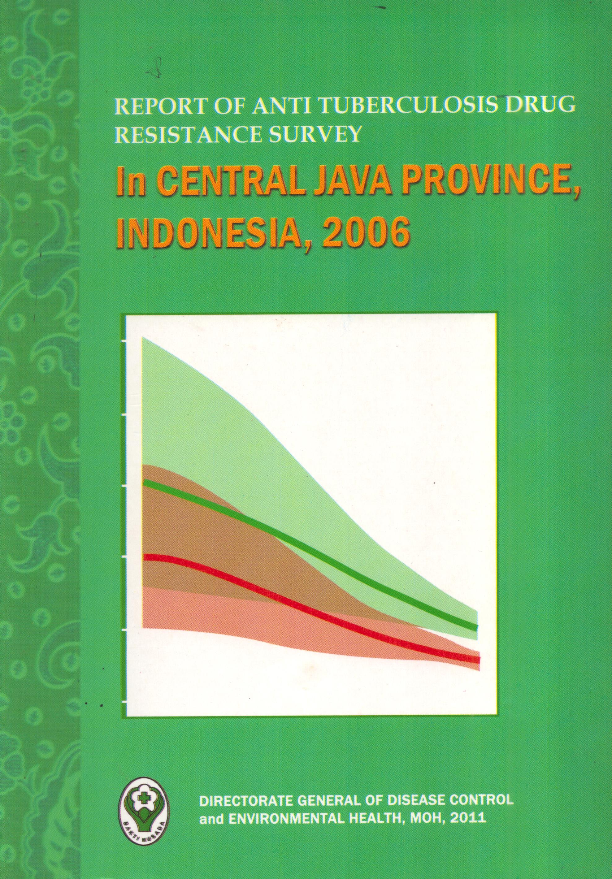 Cover Report of Anti Tuberculosis Drug Resistance Survey / Departemen Kesehatan
