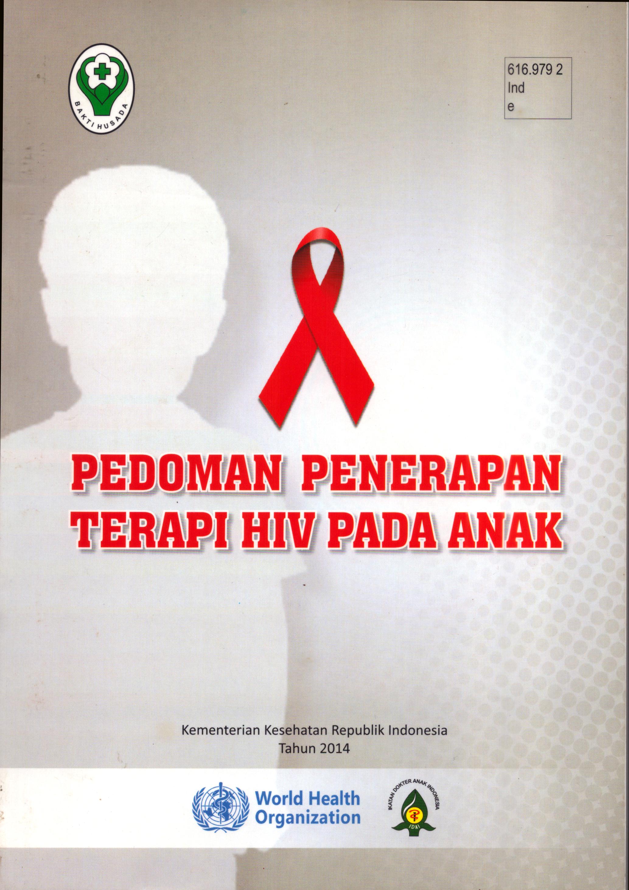 Cover Pedoman Penerapan Terapi HIV pada Anak / Kementerian Kesehatan