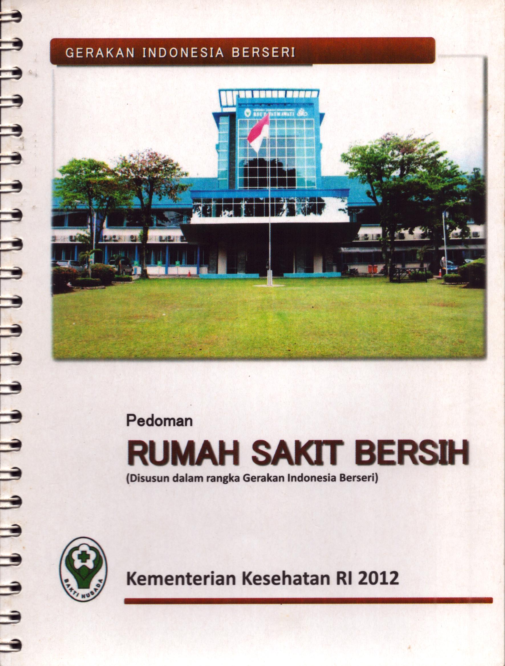 Cover Pedoman Rumah Sakit Bersih / Direktorat Jenderal Pengendalian Penyakit dan Penyehatan Lingkungan