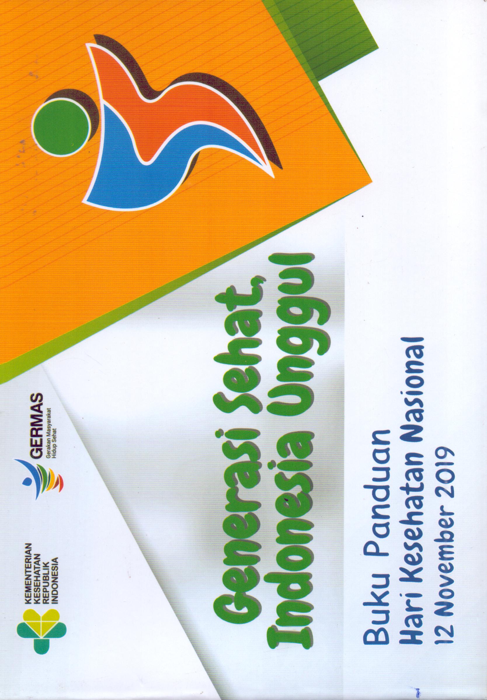Cover Buku Panduan Hari Kesehatan Nasional 12 November 2019 / Sekretaris Jenderal