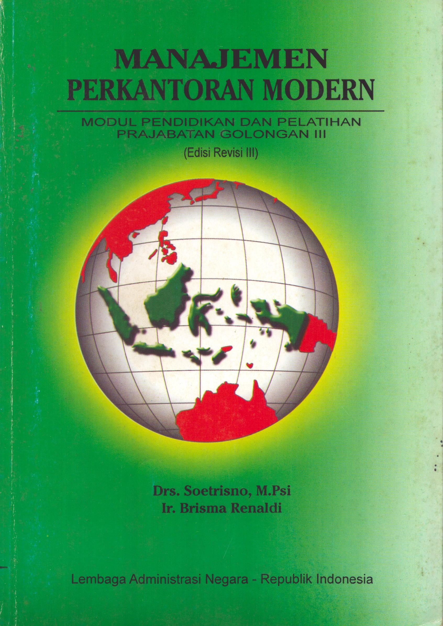 Cover Modul Prajab Gol.III : Manajemen Perkantoran  Modern / Lembaga Administrasi Negara - Republik Indonesia