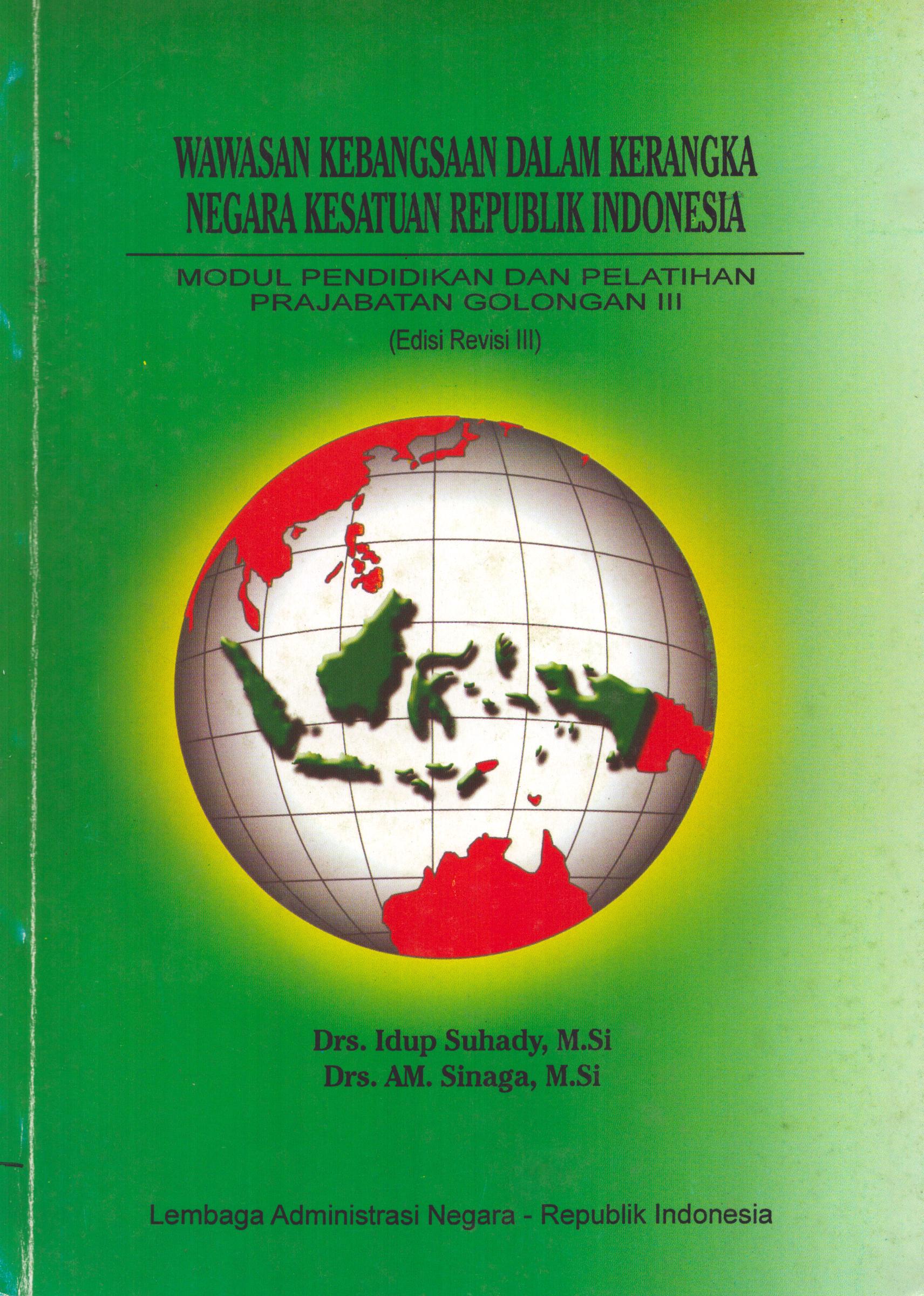 Cover Modul Prajab Gol.III : Wawasan Kebangsaan dalam kerangka NKRI / Lembaga Administrasi Negara - Republik Indonesia