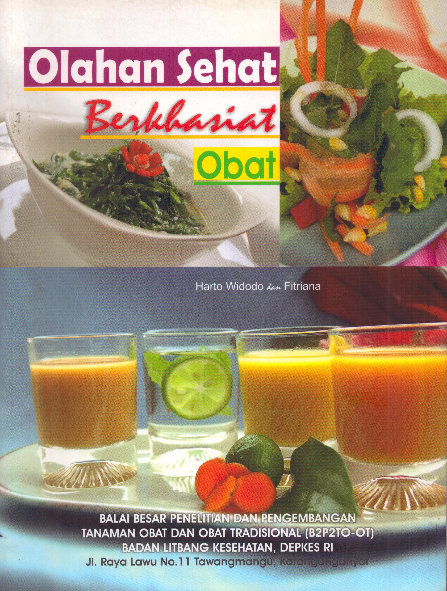 Cover Olahan Sehat Berkhasiat Obat / Badan Litbang Kesehatan