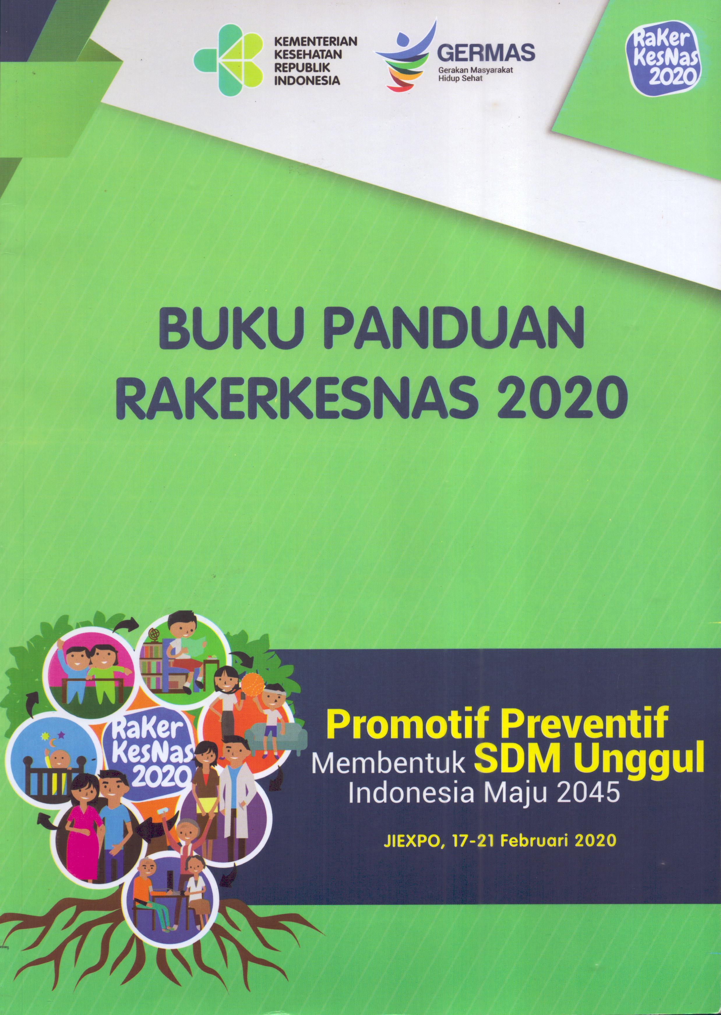 Cover Buku Panduan Rakerkesnas 2020 / Kementerian Kesehatan