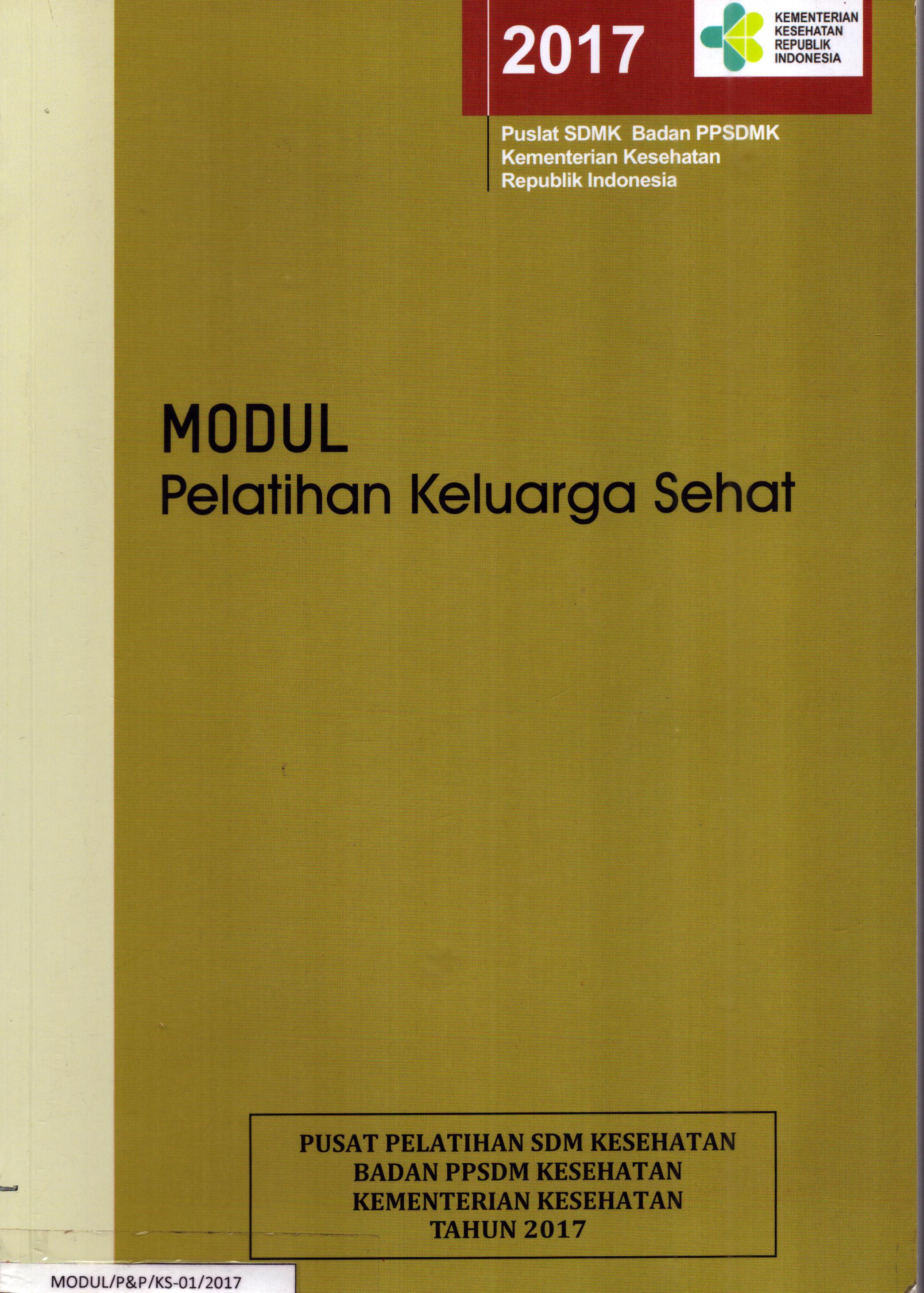Cover Pelatihan Keluarga Sehat / Badan Pengembangan dan Pemberdayaan Sumber Daya Manusia Kesehatan