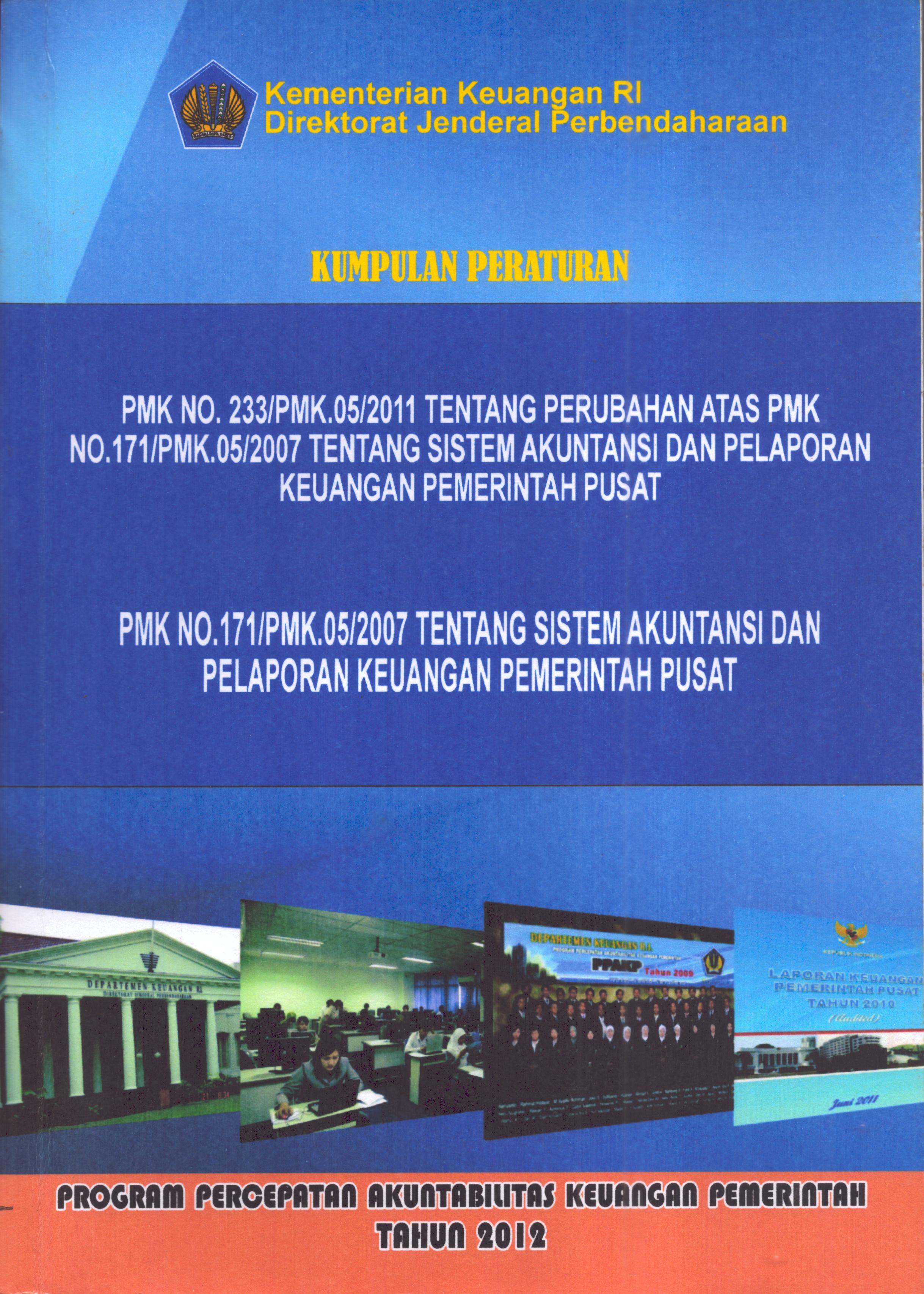 Cover Modul Kelas Manajerial: (Kumpulan PeraturanPMK No. 233/PMK.05/2011  tentang Perubahan Atas PMK / Kementerian Keuangan RI