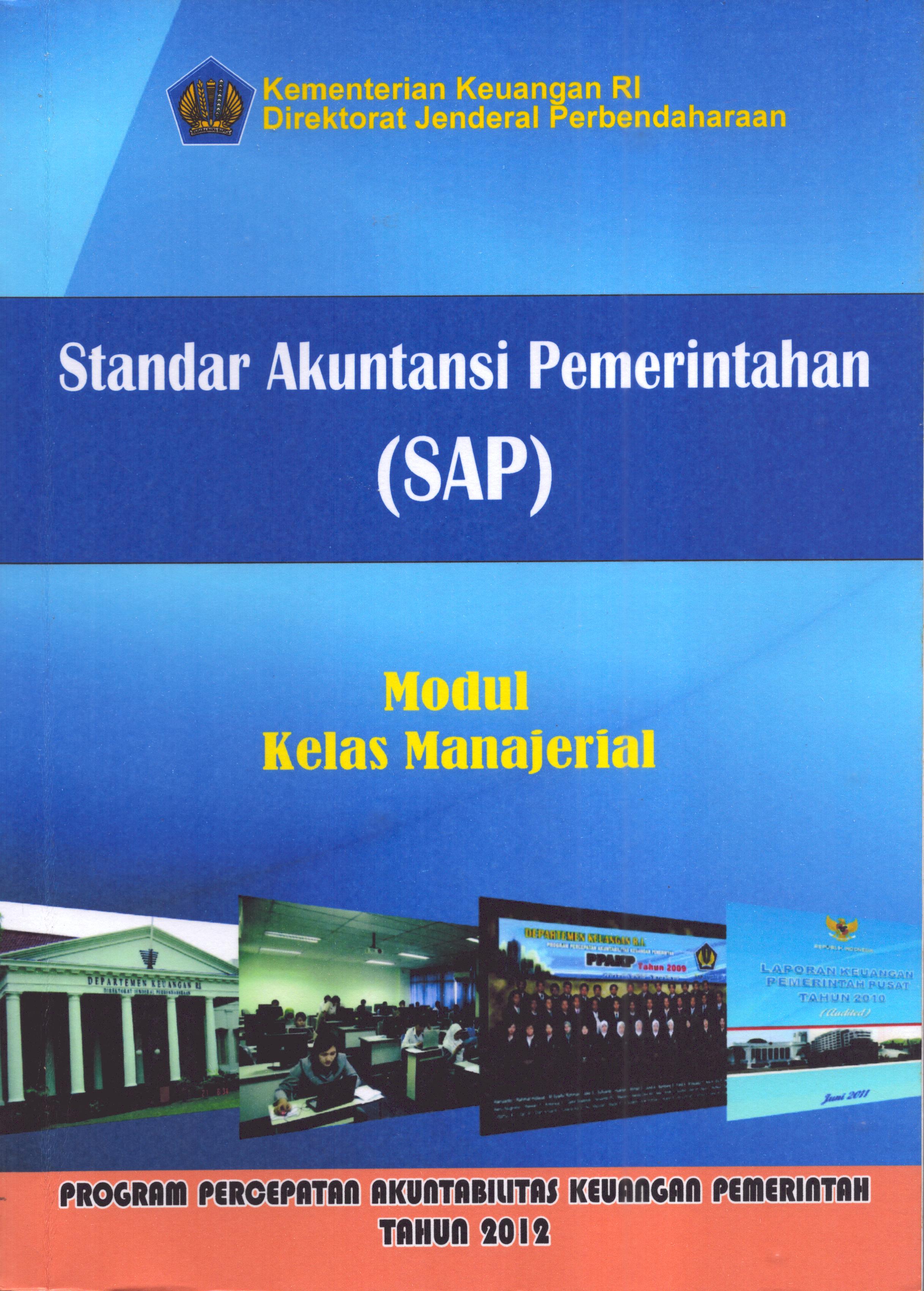 Cover Modul Kelas manajerial: Standar Akuntansi Pemerintahan / Kementerian Keuangan