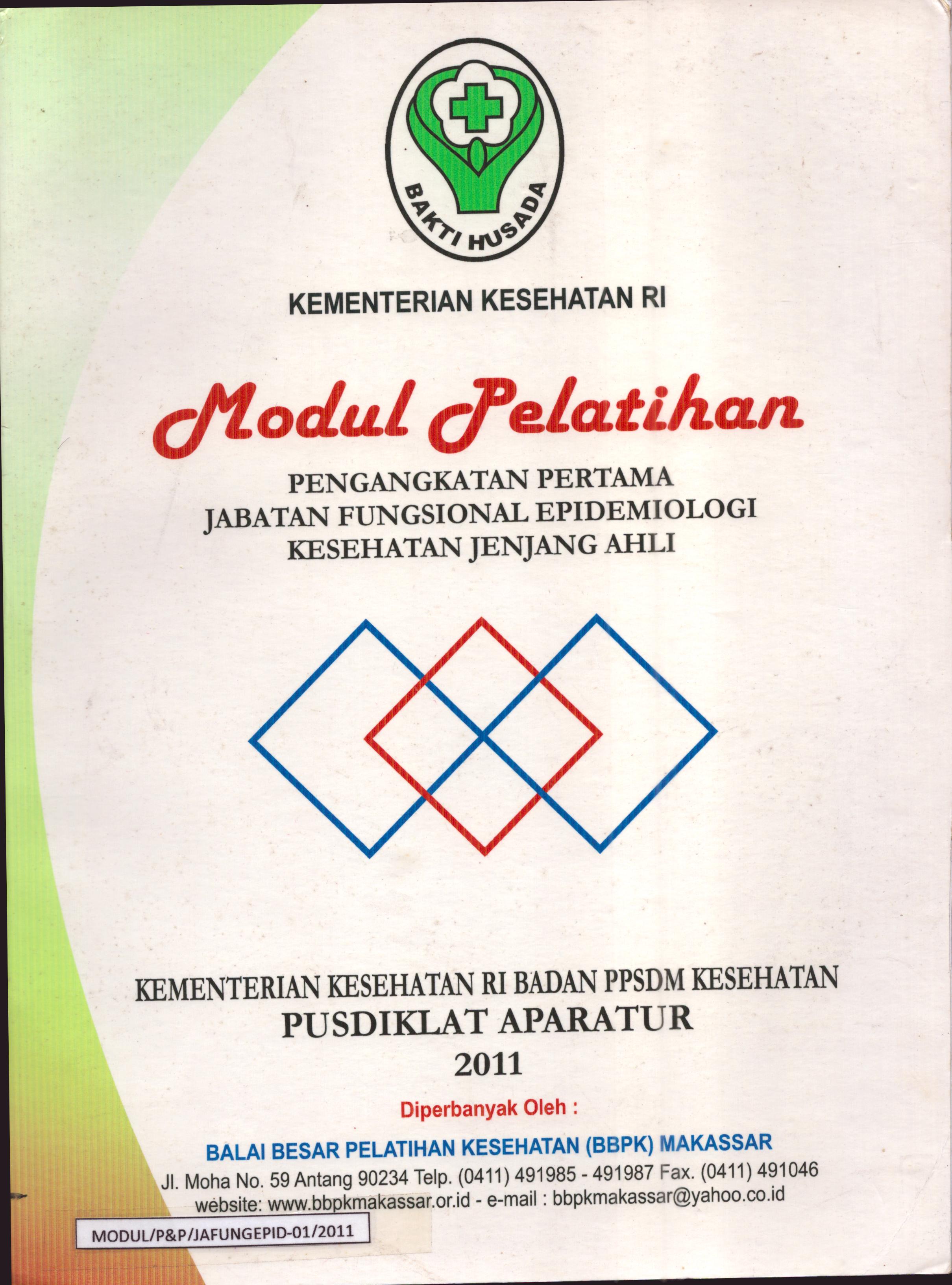 Cover Pengangkatan Pertama Jabatan Fungsional Epidemiologi Kesehatan Jenjang Ahli / Badan Pengembangan dan Pemberdayaan Sumber Daya Manusia Kesehatan