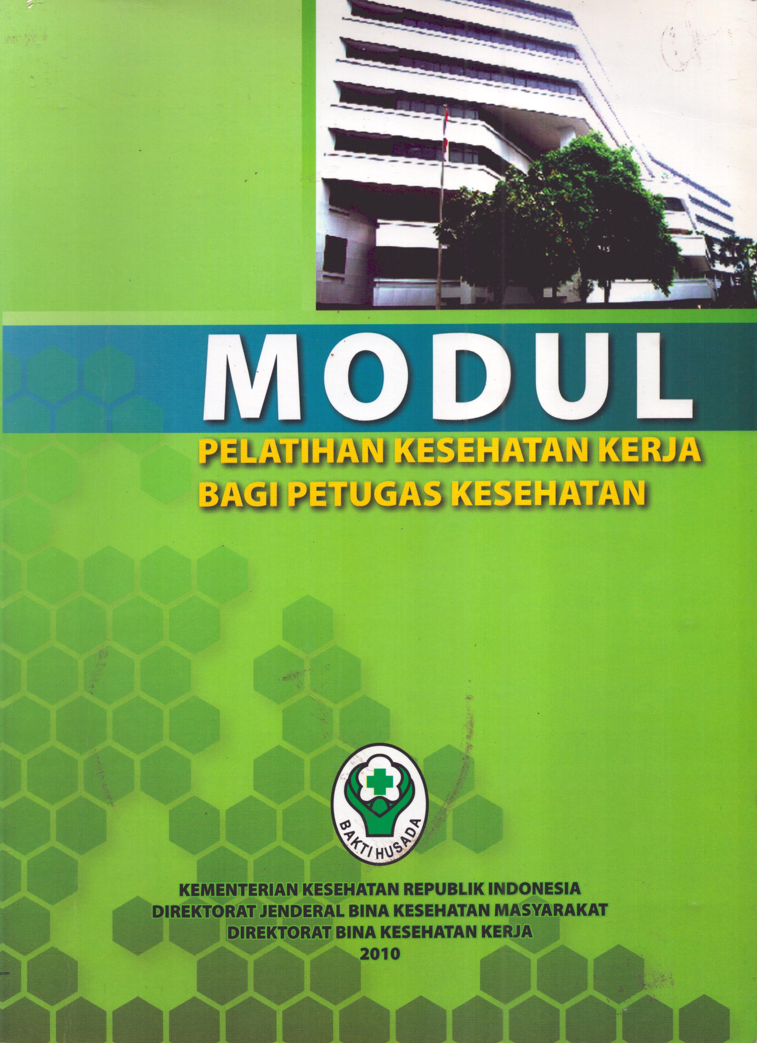 Cover Pelatihan Kesehatan Kerja bagi Petugas kesehatan / Direktorat Jenderal Bina Kesehatan Masyarakat