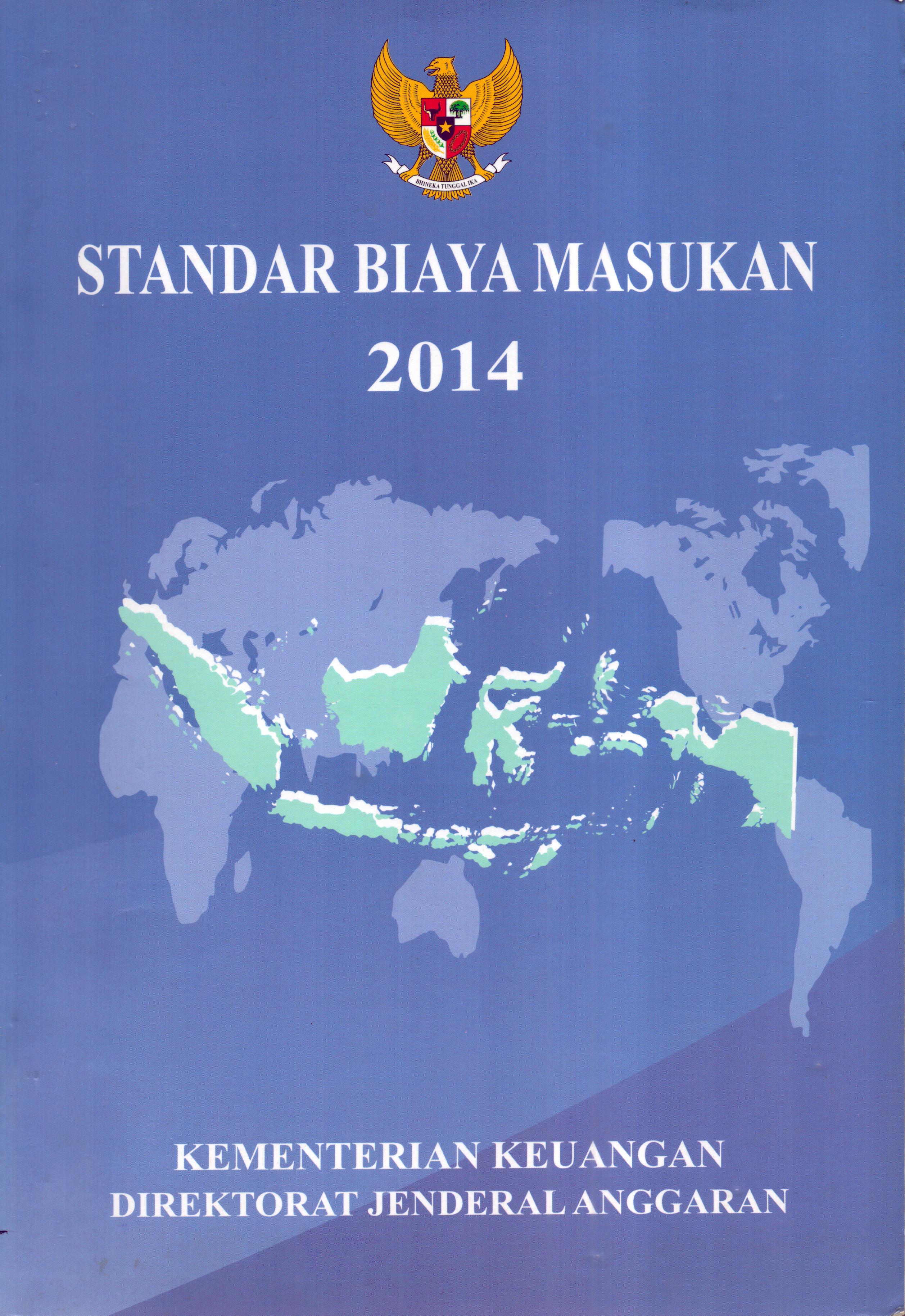 Cover Standar Biaya Masukan 2014 / Direktorat Jenderal Anggaran
