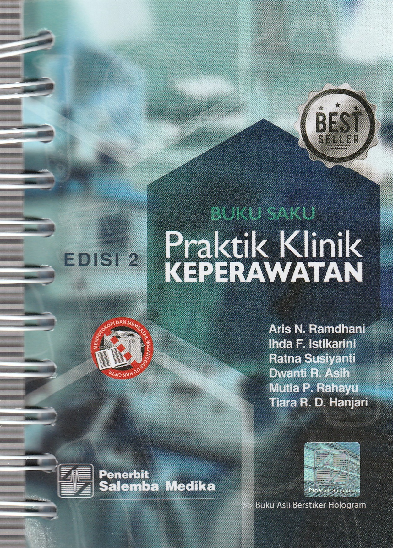 Cover Buku Saku. :  Praktik Klinik keperawatan / Aris N. Ramdhani